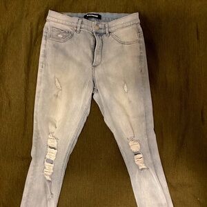 Stretch + Denim perfect ankle high rise 8L